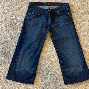 Seven for all Mankind Crop Dojo Jeans Size 28